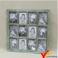 Distressed White Triple Hanging Wall Photo Frame